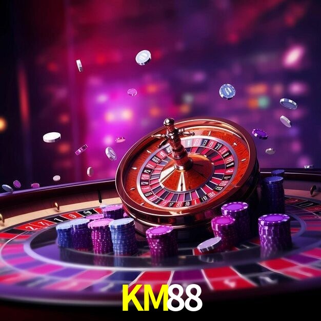 KM88 Casino - juegos, cajero y retiros Lobby KM88 Casino con mesas, rodillos, cajero y acceso móvil seguro